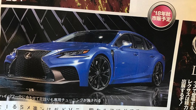 Lộ hình ảnh được cho là của sedan hiệu suất cao Lexus LS F 2018