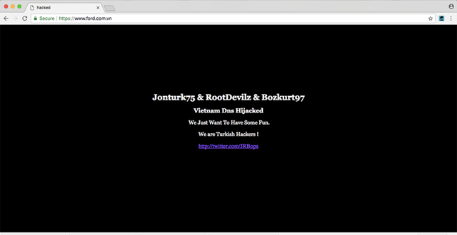 Website Ford Việt Nam bị hacker Thổ Nhĩ Kỳ tấn công - Ảnh 1.
