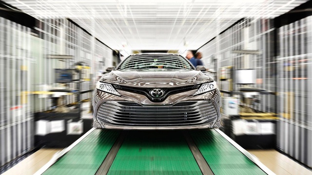 Toyota Camry 2018 bắt đầu lên dây chuyền sản xuất