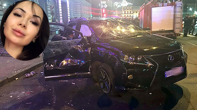 Khoảnh khắc con gái triệu phú Ukraine lái Lexus gây tai nạn liên hoàn khiến 11 người thương vong