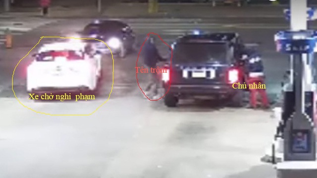Cảnh sát truy lùng kẻ trộm táo tợn đánh cắp xe Range Rover tại cây xăng