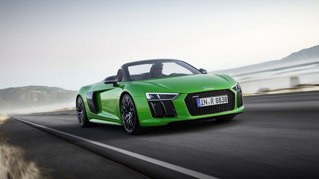 Audi R8 V10 Plus Spyder 2017 trình làng, độc quyền màu sơn, giá từ 5,3 tỷ Đồng