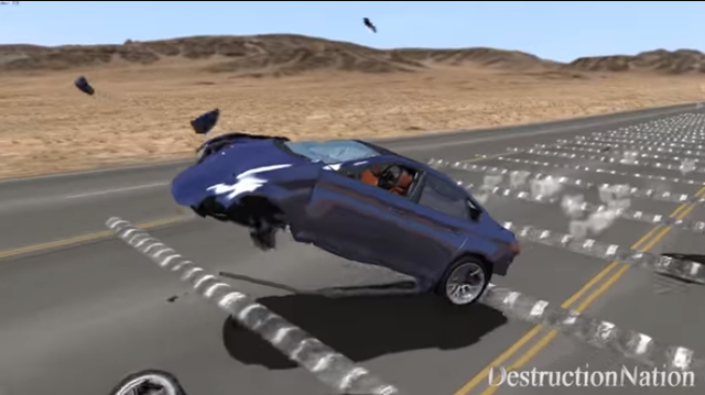 Chuyện gì xảy ra khi lái xe ở tốc độ trên 160 km/h qua 100 gờ giảm tốc