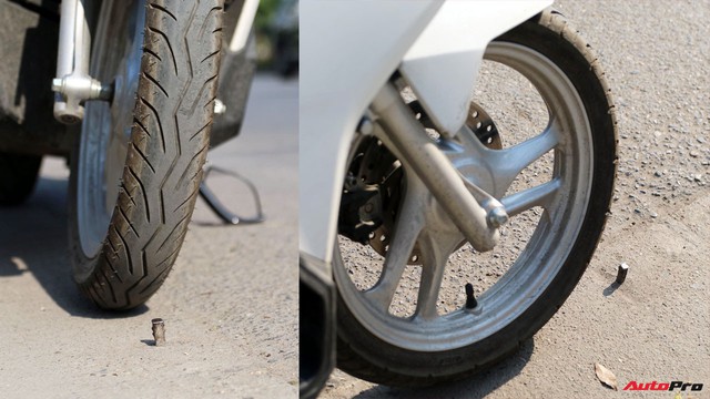 Cảnh giác trước “bẫy chông” có thể phá lốp xe trên đường phố Hà Nội - Ảnh 2.
