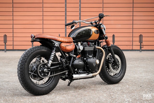Triumph T120 Bonneville căng tràn cơ bắp với bản độ Bobber - Ảnh 3. Triumph T120 Bonneville căng tràn cơ bắp với bản độ Bobber - Ảnh 3.