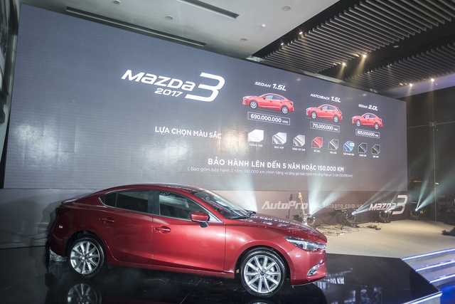 Mazda3 2017 chính thức ra mắt, giá từ 690 triệu Đồng - Ảnh 1.