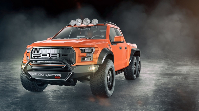 Hennessey VelociRaptor 6x6 - Phiên bản 6 bánh của xe bán tải "khủng long" Ford F-150 Raptor