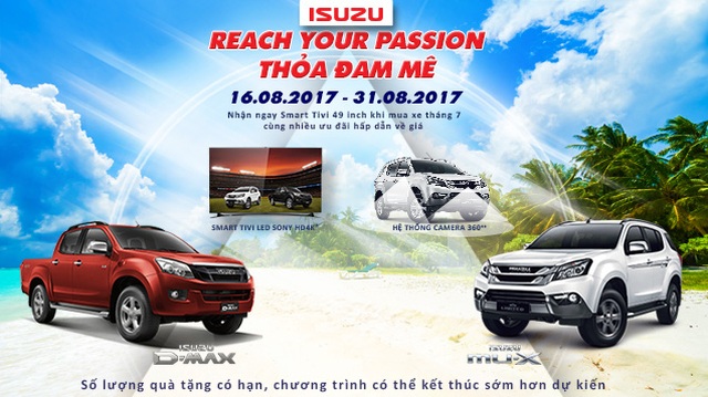 Isuzu khuyến mãi tháng 8 – Quà tặng và ưu đãi hấp dẫn