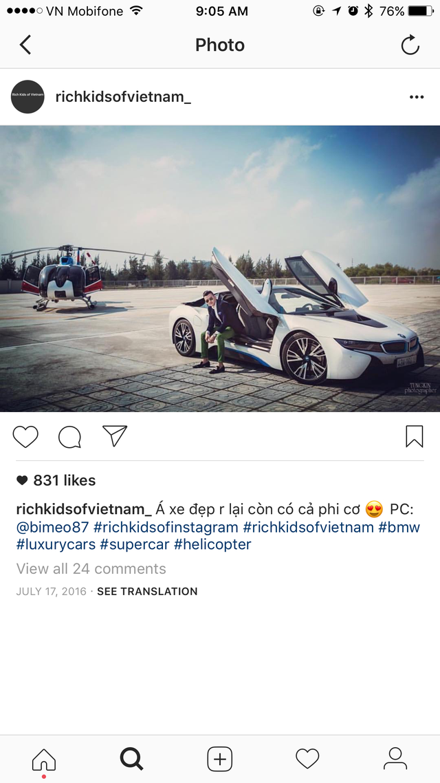 Xem giới trẻ Việt khoe siêu xe, xe siêu sang trên Instagram - Ảnh 1.