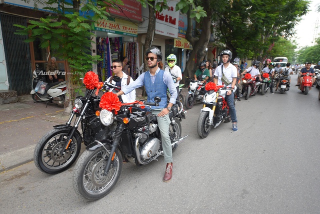 Chất chơi với đám rước dâu của stunter Việt được hộ tống bằng xe ATV và phân khối lớn - Ảnh 2.