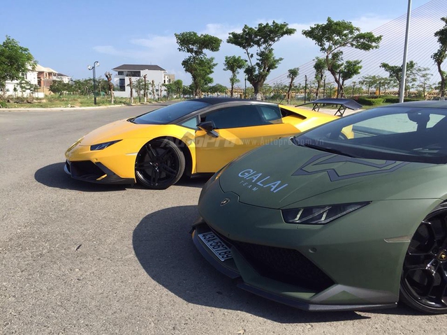 Cặp đôi Lamborghini Huracan độ khủng, biển VIP, đọ dáng cùng nhau tại Đà Nẵng - Ảnh 14.