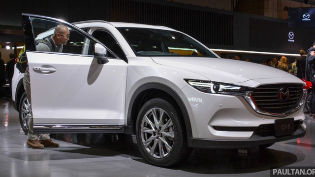 "Mục sở thị" vẻ đẹp ngoài đời thực của crossover 3 hàng ghế Mazda CX-8 mới