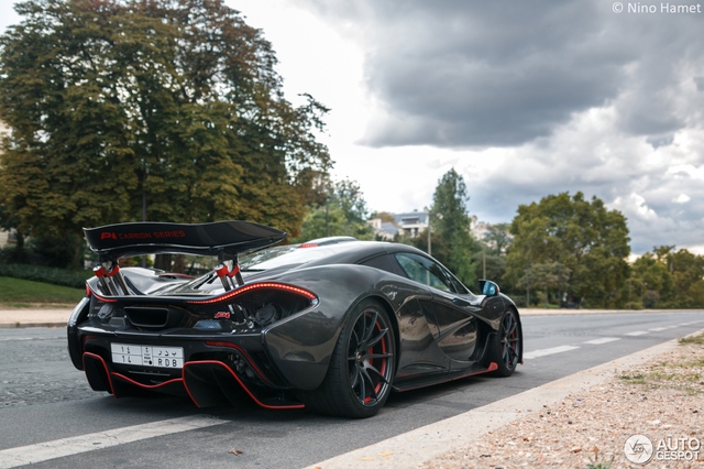 Siêu xe cực hiếm và cực đắt McLaren P1 Carbon Series của tỉ phú Ả Rập xuất hiện tại Pháp  - Ảnh 3.