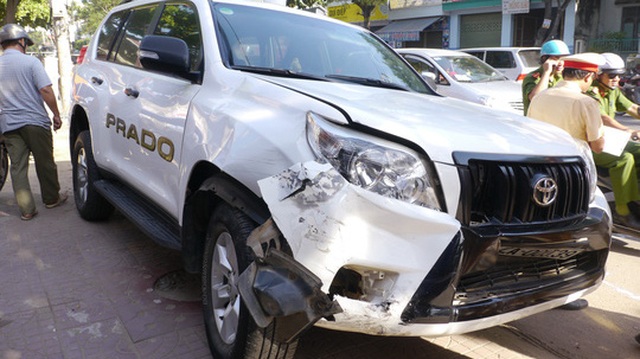 Quy Nhơn: Toyota Land Cruiser Prado gây tai nạn liên hoàn khiến 6 người nhập viện