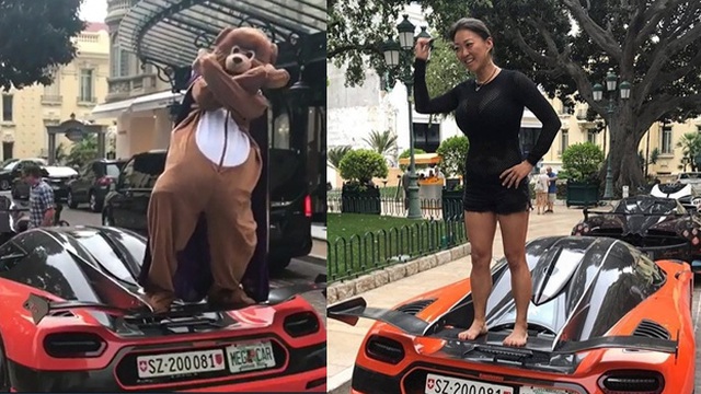 Cư dân mạng bất bình hình ảnh phụ nữ đứng trên cánh gió phía sau của Koenigsegg Agera XS
