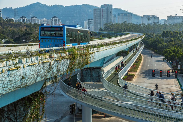 Chiêm ngưỡng tuyến đường trên cao dành cho xe đạp dài nhất thế giới tại Trung Quốc - Ảnh 3.