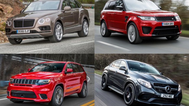 Trước Lamborghini Urus, đây là 10 mẫu SUV nhanh nhất trong năm 2017