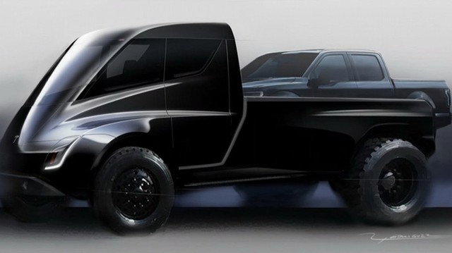 Xe bán tải của Tesla sẽ có kiểu dáng kì dị?