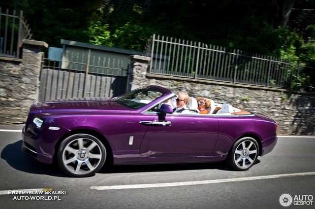Xe mui trần Rolls-Royce Dawn dành cho người cuồng màu tím - Ảnh 2.