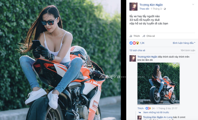 Sự thật đằng sau nữ biker Việt gây xôn xao cộng đồng mạng - Ảnh 1.