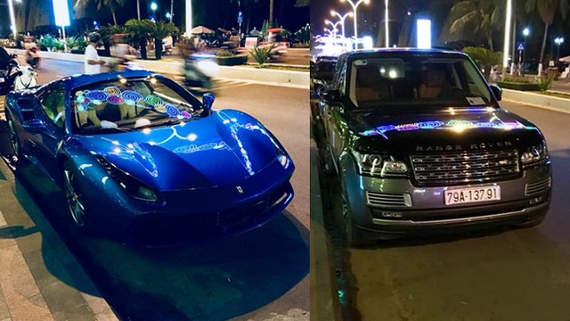 Siêu xe Ferrari 488 mui trần thả dáng cùng Range Rover SVAutobiography 12 tỷ Đồng tại Nha Trang