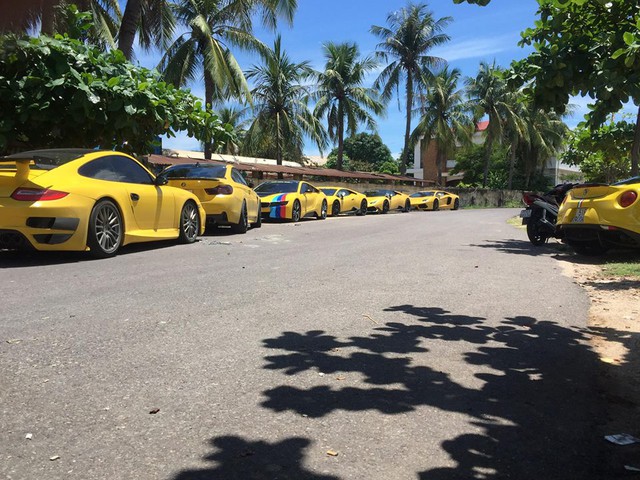 Sau Đà Nẵng, hàng chục siêu xe và xe thể thao tông xuyệt tông màu vàng di chuyển về Nha Trang - Ảnh 11.