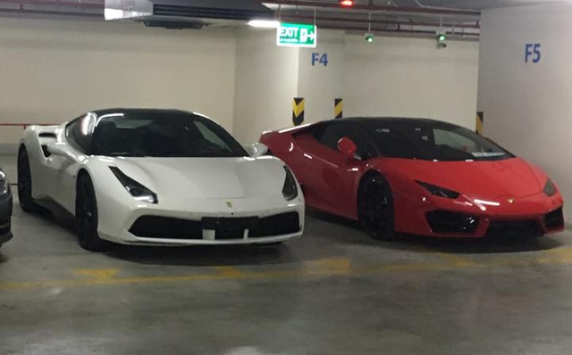 Choáng thiếu gia Hà Nội sở hữu bộ đôi Lamborghini Huracan LP580-2 và Ferrari 488 GTB - Ảnh 1.