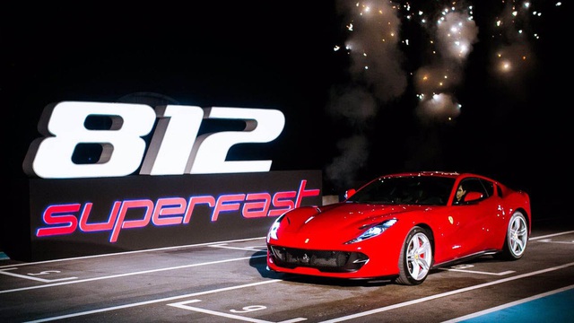 Siêu xe Ferrari 812 Superfast tiếp tục ra mắt tại Đông Nam Á, đại gia Việt "phát thèm"