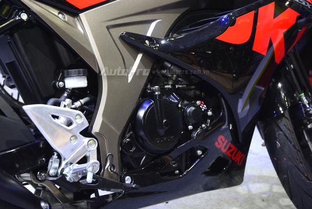 Cận cảnh Suzuki GSX-R150, đối thủ chính của Yamaha R15 và Honda CBR150R - Ảnh 14. Cận cảnh Suzuki GSX-R150, đối thủ chính của Yamaha R15 và Honda CBR150R - Ảnh 14.