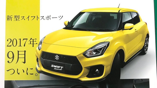 Rò rỉ thông số của Suzuki Swift Sport 2017 chuẩn bị ra mắt