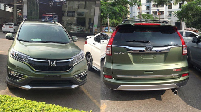 Xuất hiện Honda CR-V sơn màu xanh lục lạ mắt tại Hà Nội