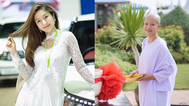 Người mẫu ô tô đình đám bậc nhất Thái Lan bất ngờ xuống tóc đi tu