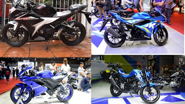 Phân khúc xe côn tay 150 phân khối tăng nhiệt