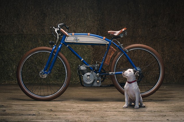 Xế cổ Ducati tạo cảm hứng cho những người yêu chó - Ảnh 1.