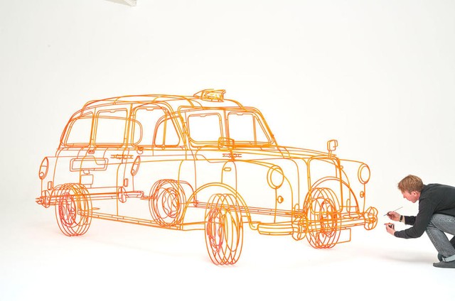 Xe hơi vẽ từ bút 3D cực chất - Ảnh 2.