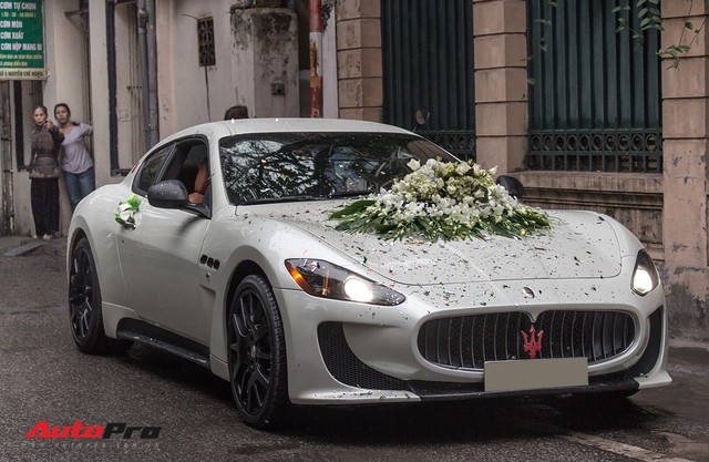 Maserati Granturismo độ bodykit MC Stradale làm xe hoa tại Hà Nội - Ảnh 2.