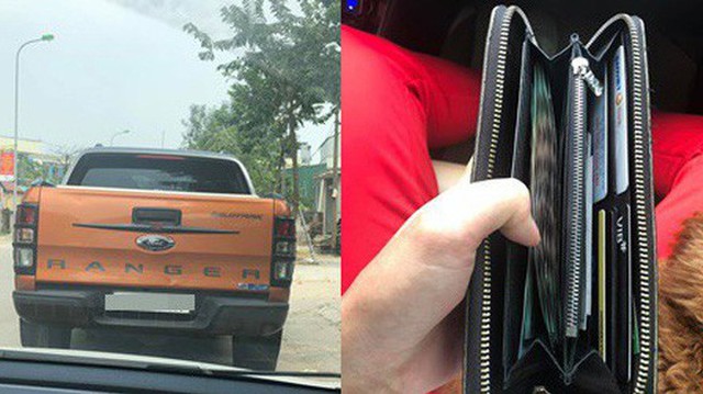 Lái xe Ranger tốt bụng, đuổi theo 20km trả lại ví có 20 triệu cho tài xế ô tô ở Hà Nội