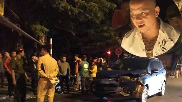 Xe hơi của Anh Tuấn “Người phán xử” nát đầu vì va chạm với xe của cầu thủ Hồng Sơn