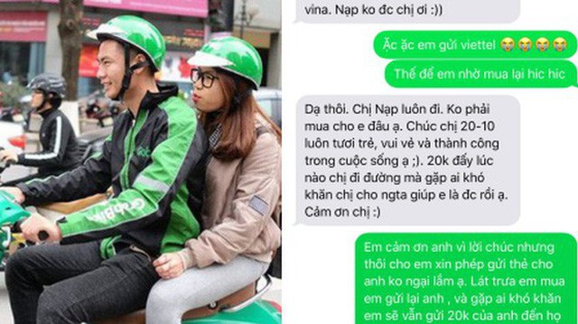 20 nghìn đồng của tài xế Grab và hành động ấm áp với vị khách nữ ngày 20/10 khiến nhiều người thích thú