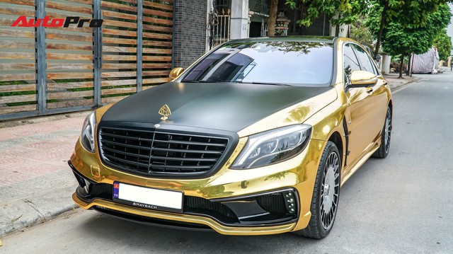 Mercedes-Benz S400 độ Maybach S600 “dát vàng” của thiếu gia 9X Việt