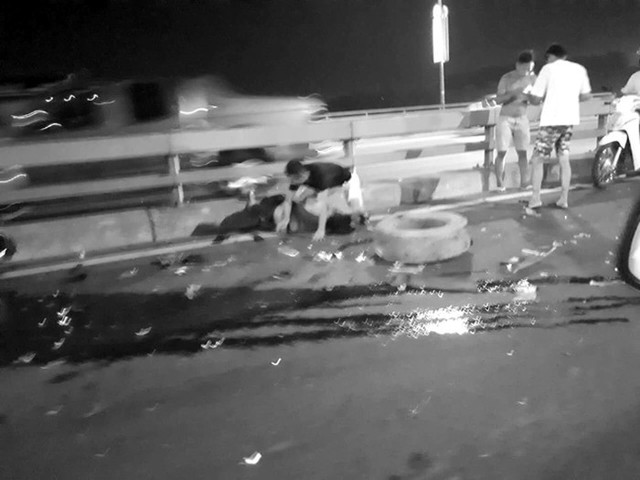 Sau khi lên Facebook cảnh báo việc nổ lốp xe trên cầu Nhật Tân, tài xế xấu số vẫn bị xe khách tông tử vong - Ảnh 2.
