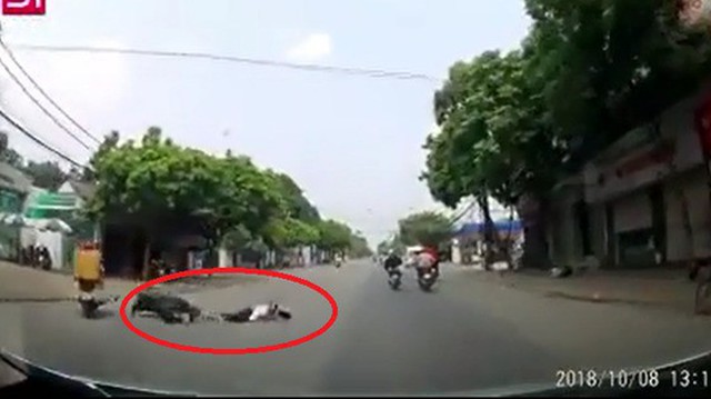 Pha sang đường "hồn nhiên" của nữ tài xế và cú trượt dài không rõ hồi kết của nam thanh niên