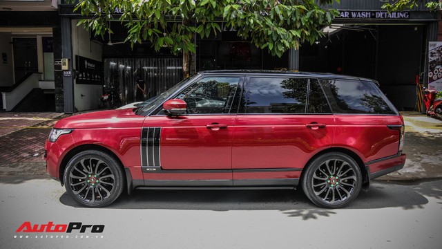 Range Rover Autobiography LWB màu đỏ độc đáo của đại gia sở hữu Lamborghini Huracan và McLaren 650S Spider - Ảnh 7. Range Rover Autobiography LWB màu đỏ độc đáo của đại gia sở hữu Lamborghini Huracan và McLaren 650S Spider - Ảnh 7.