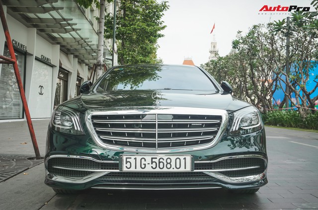 Chiếc Mercedes-Maybach S450 màu xanh diệp lục ngỡ song sinh với xế độc của ca sỹ Bích Phương - Ảnh 4.