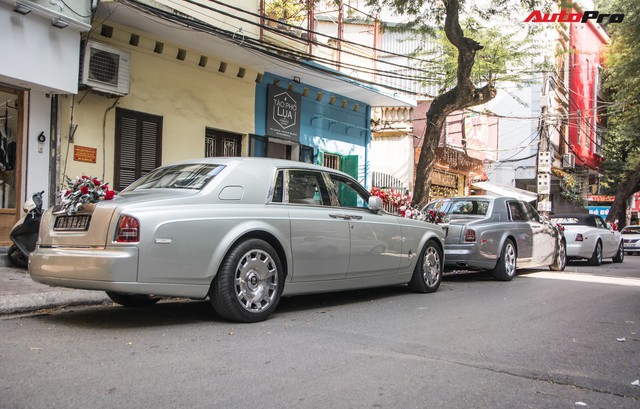 Đám cưới khủng tại Hà Nội: 3 xe Rolls-Royce, 2 siêu xe Lamborghini và Maybach hàng hiếm rước dâu - Ảnh 6.