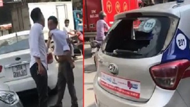 Nam thanh niên đập đầu tài xế taxi vào đuôi xe sau va chạm: Hãng taxi đề nghị xử lý nghiêm