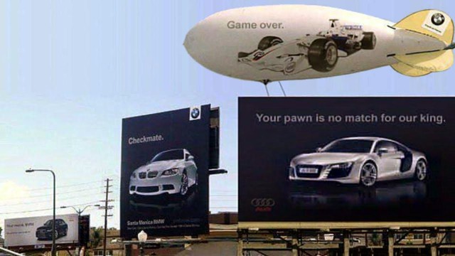 BMW muốn trêu tức Audi bằng biển quảng cáo nhưng gặp gậy ông đập lưng ông - Ảnh 2.