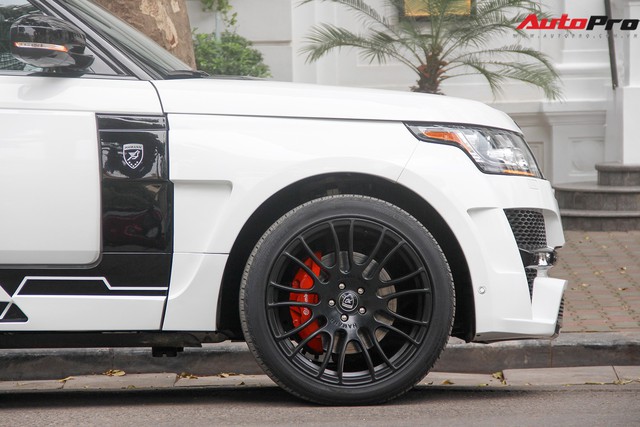 SUV hạng sang Range Rover độ bodykit hầm hố trên phố Hà Nội - Ảnh 7.