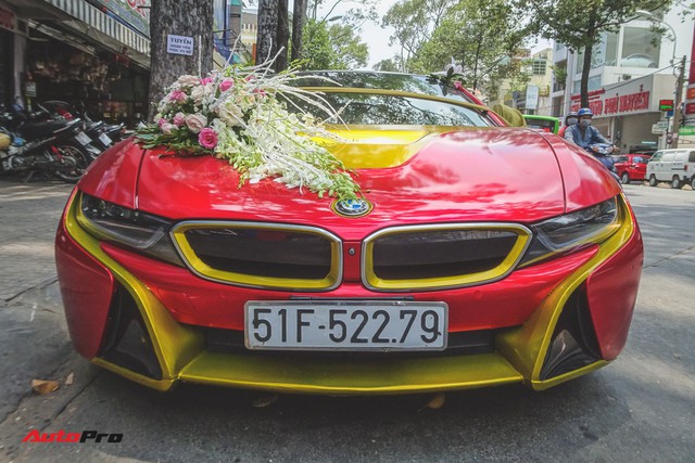 Xe hoa BMW i8 dán decal phong cách Iron Man tại Sài Gòn - Ảnh 3.