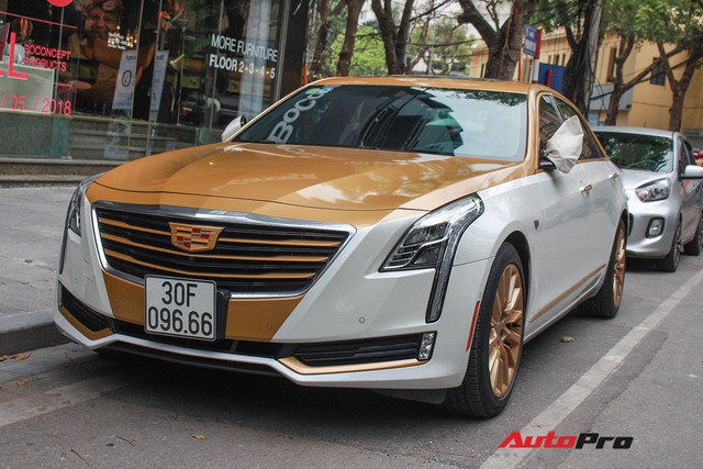 Cadillac CT6 Premium Luxury đổi màu phong cách dân chơi Dubai tại Hà Nội - Ảnh 4.